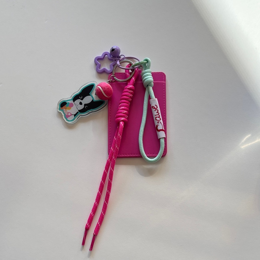🔑Handmade Boston Terrier Card & Key Holder